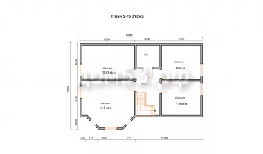 План 2-го этажа дома Д-95